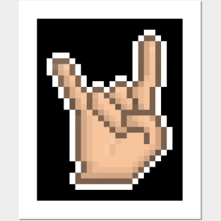 Metal Emote Pixel Art Posters and Art